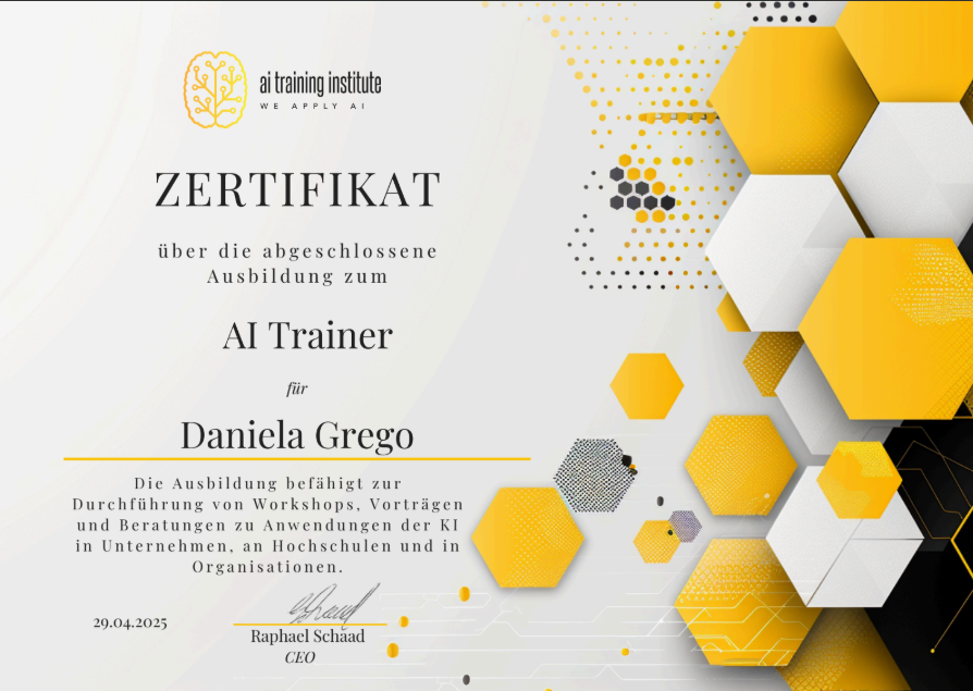 Zertifikat AI Trainer